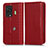 Leather Case Stands Flip Cover Holder C03X for Xiaomi Black Shark 5 Pro 5G Red