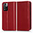 Leather Case Stands Flip Cover Holder C03X for Xiaomi Mi 11i 5G (2022) Red