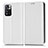 Leather Case Stands Flip Cover Holder C03X for Xiaomi Mi 11i 5G (2022) White