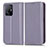 Leather Case Stands Flip Cover Holder C03X for Xiaomi Mi 11T Pro 5G Purple