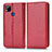 Leather Case Stands Flip Cover Holder C03X for Xiaomi POCO C31 Red