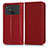 Leather Case Stands Flip Cover Holder C03X for Xiaomi Poco C40 Red