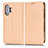 Leather Case Stands Flip Cover Holder C03X for Xiaomi Poco F3 GT 5G Gold