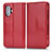 Leather Case Stands Flip Cover Holder C03X for Xiaomi Poco F3 GT 5G Red