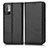 Leather Case Stands Flip Cover Holder C03X for Xiaomi POCO M3 Pro 5G Black