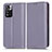Leather Case Stands Flip Cover Holder C03X for Xiaomi Poco X4 NFC Purple