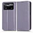 Leather Case Stands Flip Cover Holder C03X for Xiaomi Poco X4 Pro 5G Purple