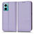 Leather Case Stands Flip Cover Holder C03X for Xiaomi Redmi 10 5G Purple
