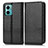 Leather Case Stands Flip Cover Holder C03X for Xiaomi Redmi 11 Prime 5G Black