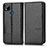 Leather Case Stands Flip Cover Holder C03X for Xiaomi Redmi 9 Activ Black