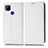 Leather Case Stands Flip Cover Holder C03X for Xiaomi Redmi 9 Activ White