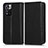 Leather Case Stands Flip Cover Holder C03X for Xiaomi Redmi Note 11 Pro+ Plus 5G Black