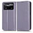 Leather Case Stands Flip Cover Holder C03X for Xiaomi Redmi Note 11E Pro 5G Purple
