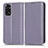 Leather Case Stands Flip Cover Holder C03X for Xiaomi Redmi Note 11S 4G Purple