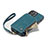 Leather Case Stands Flip Cover Holder C04S for Apple iPhone 15 Pro Blue