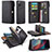 Leather Case Stands Flip Cover Holder C04S for Samsung Galaxy M40S