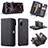 Leather Case Stands Flip Cover Holder C04S for Samsung Galaxy S20 FE (2022) 5G