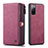 Leather Case Stands Flip Cover Holder C04S for Samsung Galaxy S20 FE 4G Red