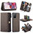 Leather Case Stands Flip Cover Holder C04S for Samsung Galaxy S20 Plus 5G