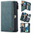 Leather Case Stands Flip Cover Holder C04S for Samsung Galaxy S20 Plus Blue