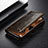 Leather Case Stands Flip Cover Holder C04S for Samsung Galaxy S20 Ultra Brown