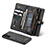 Leather Case Stands Flip Cover Holder C04S for Samsung Galaxy S21 FE 5G