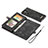 Leather Case Stands Flip Cover Holder C04S for Samsung Galaxy S24 Ultra 5G