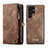 Leather Case Stands Flip Cover Holder C04S for Samsung Galaxy S24 Ultra 5G