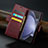 Leather Case Stands Flip Cover Holder C04S for Samsung Galaxy Z Fold5 5G