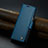 Leather Case Stands Flip Cover Holder C04S for Samsung Galaxy Z Fold5 5G Blue