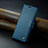 Leather Case Stands Flip Cover Holder C04S for Xiaomi Mi 13T 5G Blue