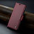 Leather Case Stands Flip Cover Holder C04S for Xiaomi Mi 13T 5G Red