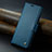 Leather Case Stands Flip Cover Holder C04S for Xiaomi Redmi Note 13 Pro 5G Blue