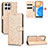 Leather Case Stands Flip Cover Holder C04X for Huawei Honor X8 4G