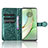 Leather Case Stands Flip Cover Holder C04X for Motorola Moto Edge 40 5G