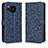 Leather Case Stands Flip Cover Holder C04X for Sharp Aquos Sense7 Plus Blue