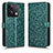 Leather Case Stands Flip Cover Holder C04X for Xiaomi Redmi Note 13 5G Green