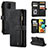 Leather Case Stands Flip Cover Holder C05S for Samsung Galaxy M40S