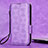 Leather Case Stands Flip Cover Holder C05X for Google Pixel 6a 5G Purple