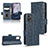 Leather Case Stands Flip Cover Holder C05X for Motorola Moto E22