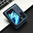 Leather Case Stands Flip Cover Holder C05X for Oppo Find N2 Flip 5G Blue