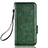 Leather Case Stands Flip Cover Holder C05X for Samsung Galaxy Z Fold5 5G Green