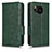 Leather Case Stands Flip Cover Holder C05X for Sharp Aquos Sense7 Plus Green