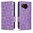 Leather Case Stands Flip Cover Holder C05X for Sharp Aquos Sense7 Plus Purple