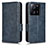 Leather Case Stands Flip Cover Holder C05X for Xiaomi Mi 13T Pro 5G Blue