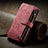 Leather Case Stands Flip Cover Holder C06S for Samsung Galaxy A12 5G Red