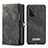 Leather Case Stands Flip Cover Holder C06S for Samsung Galaxy A53 5G Black