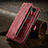 Leather Case Stands Flip Cover Holder C06S for Samsung Galaxy M12