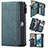 Leather Case Stands Flip Cover Holder C06S for Samsung Galaxy S20 5G Blue