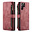 Leather Case Stands Flip Cover Holder C06S for Samsung Galaxy S21 Ultra 5G